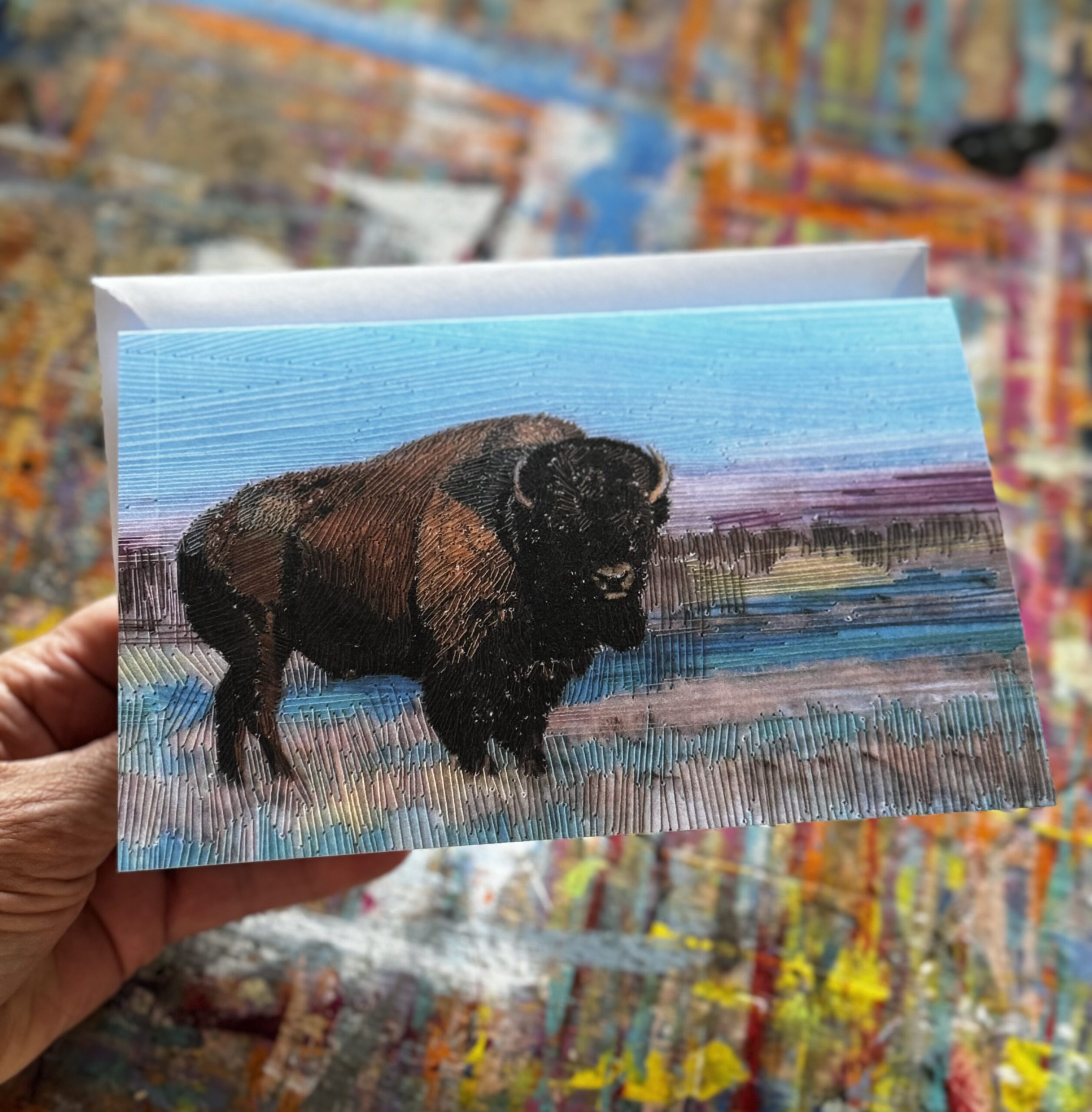 Sunset Bison